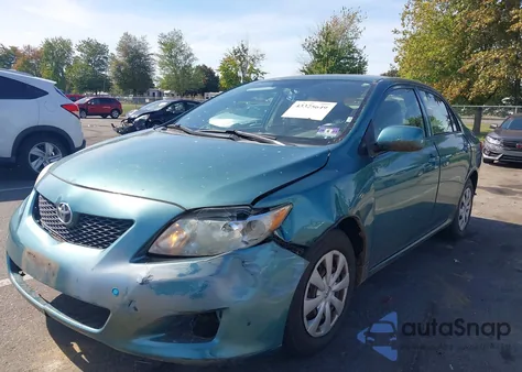 2009 Toyota Corolla Le из США, поврежденный, VIN JTDBL40E69J013913